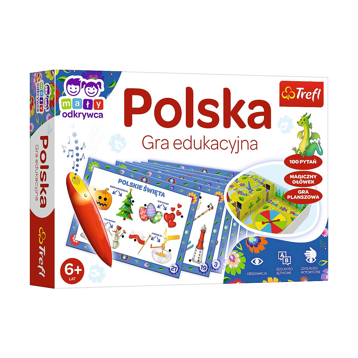 Gra edukacyjna Trefl Mały Odkrywca i Magiczny Ołówek Polska Magiczny ołówek (02114)