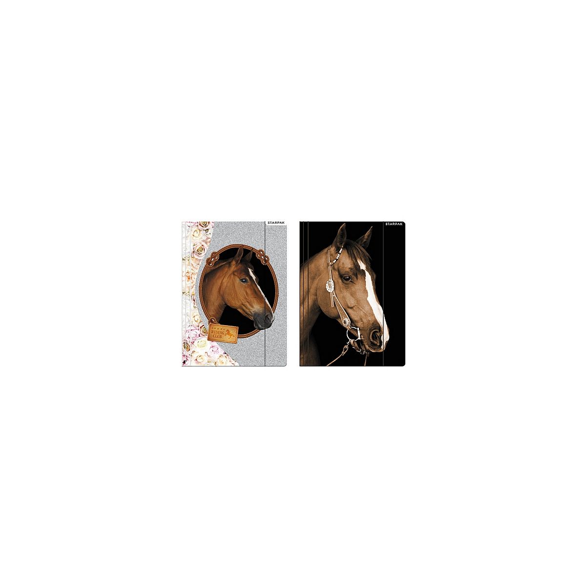 Teczka kartonowa na gumkę horses A4 mix Starpak (298952)