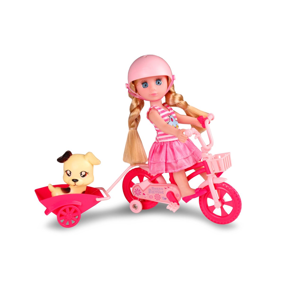 Lalka z rowerem i kotkiem [mm:] 160 Natalia (120411)