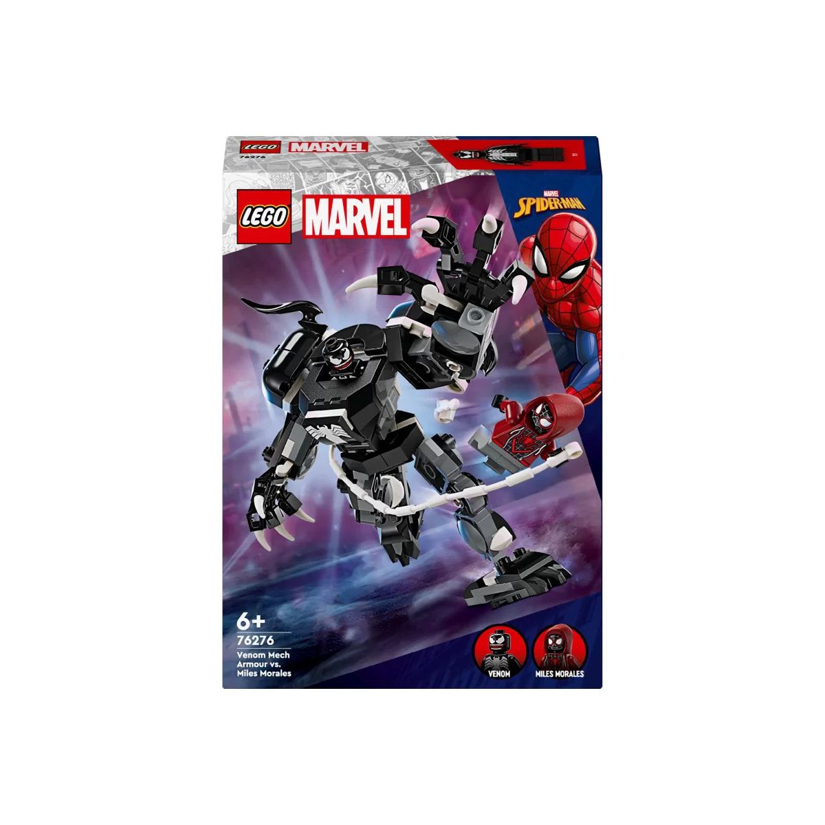 Klocki konstrukcyjne Lego Super Heroes Mechaniczna zbroja Venoma vs. Miles Morales (76276)