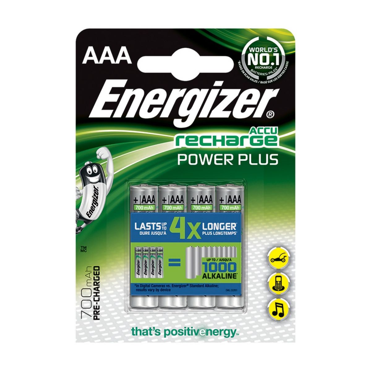 Akumulator Energizer HR03 700 mAh AAA (EN-417005)