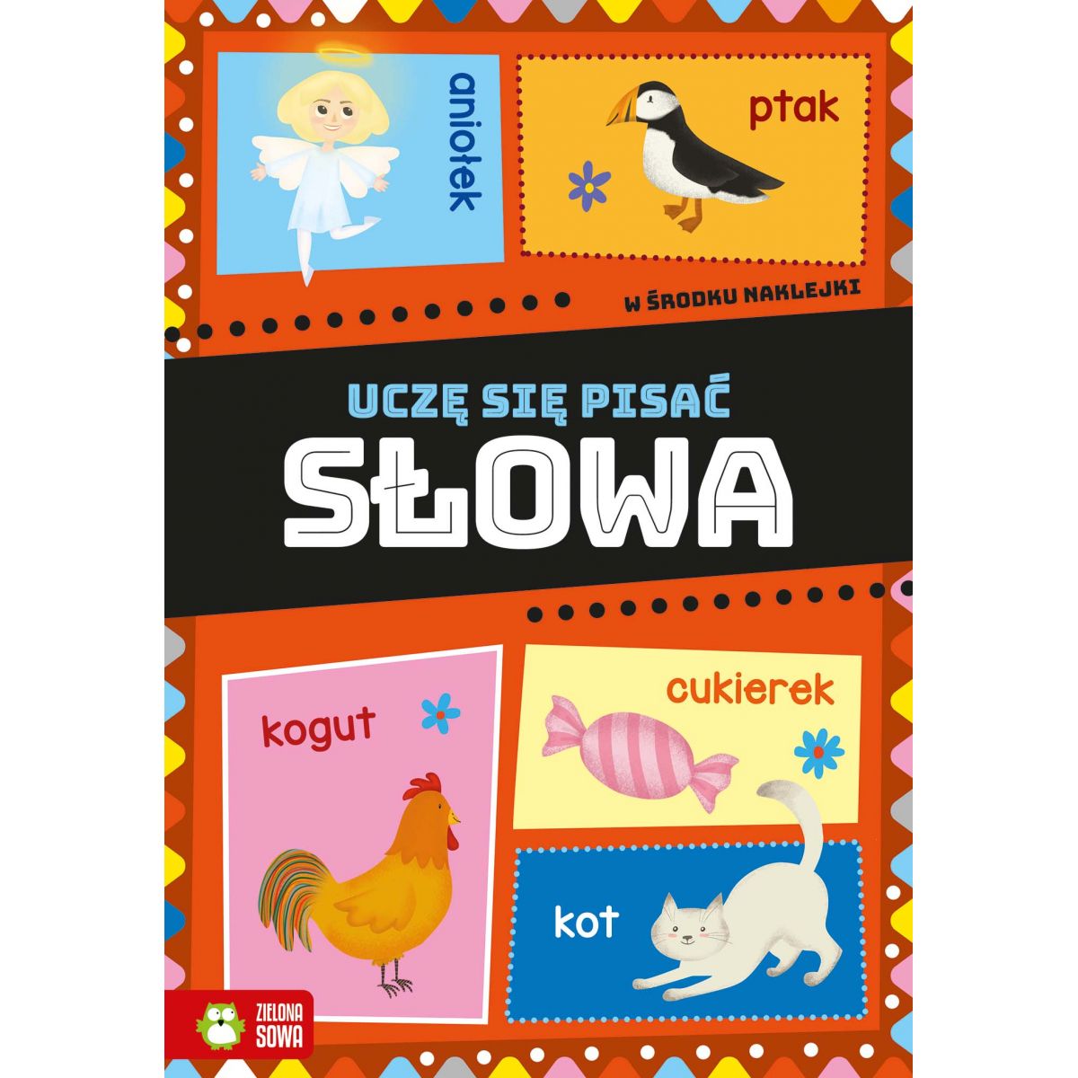 Książeczka edukacyjna Zielona Sowa Uczę się pisać. Słowa