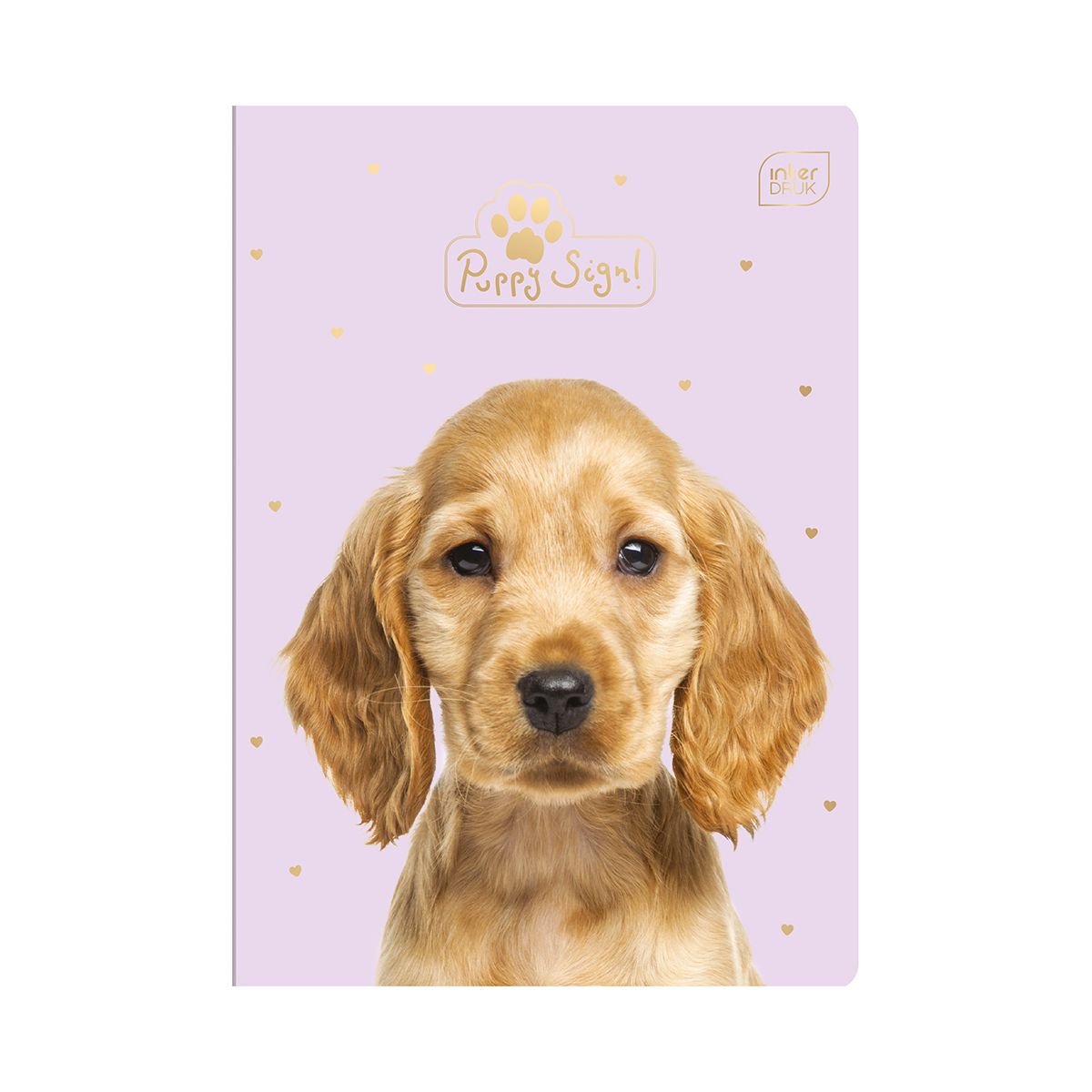 Zeszyt Puppy Sign A5 16k. 70g krata [mm:] 148x210 Interdruk (ZE16#PS)