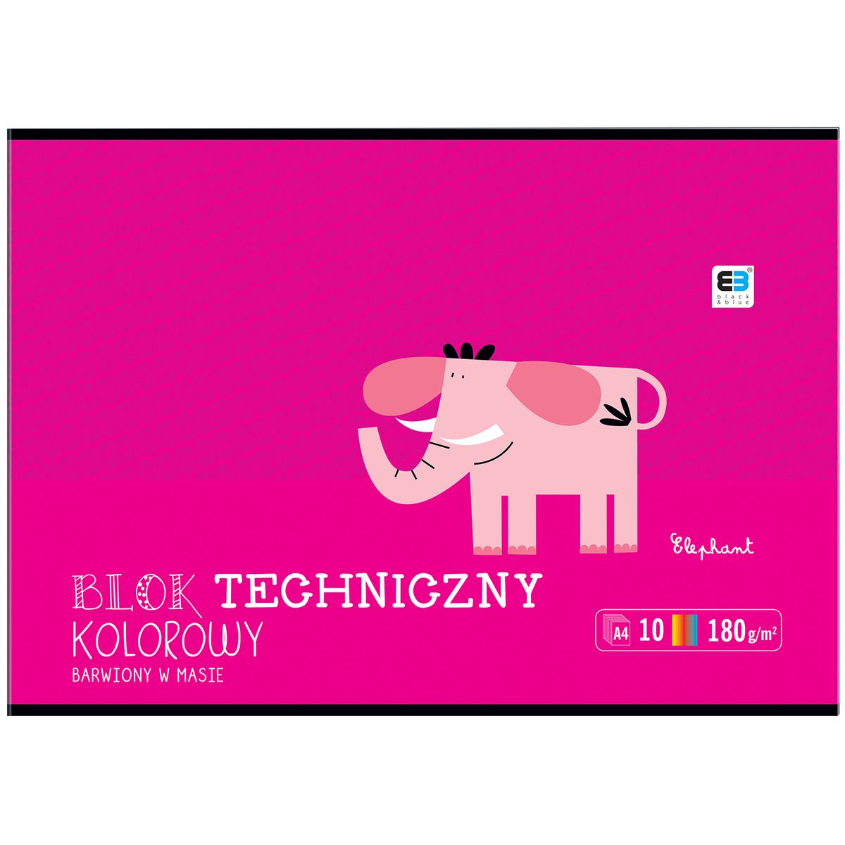 Blok techniczny Interdruk B&B KIDS A4 mix 180g 10k (BLTKA4LUXB&B)