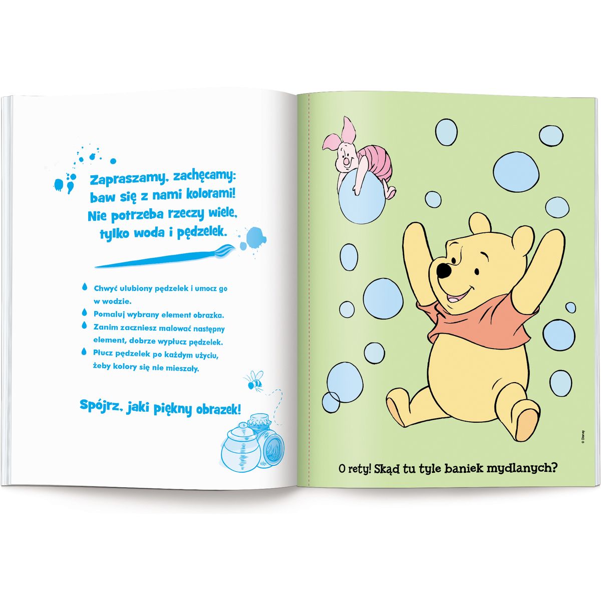 Książka dla dzieci Kubus i Przyjaciele. Maluj wodą Ameet
