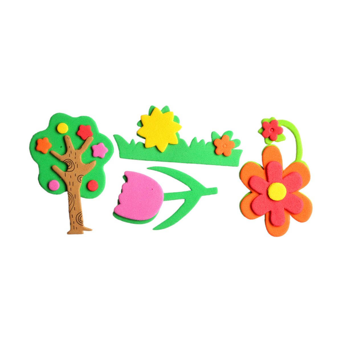 Naklejka (nalepka) Craft-Fun Series pianka - kwiatki, drzewa Titanum (EB650D)