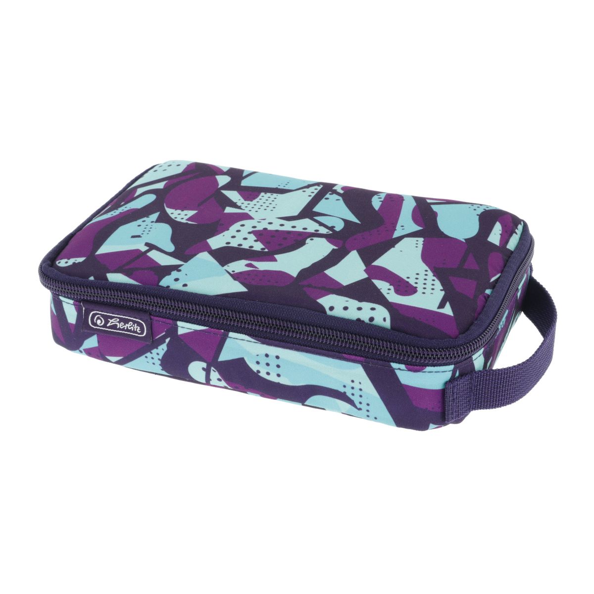 Piórnik Herlitz kosmetyczka 2 Go Camo Purple (50043545)