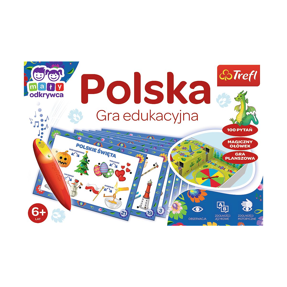 Gra edukacyjna Trefl Mały Odkrywca i Magiczny Ołówek Polska Magiczny ołówek (02114)