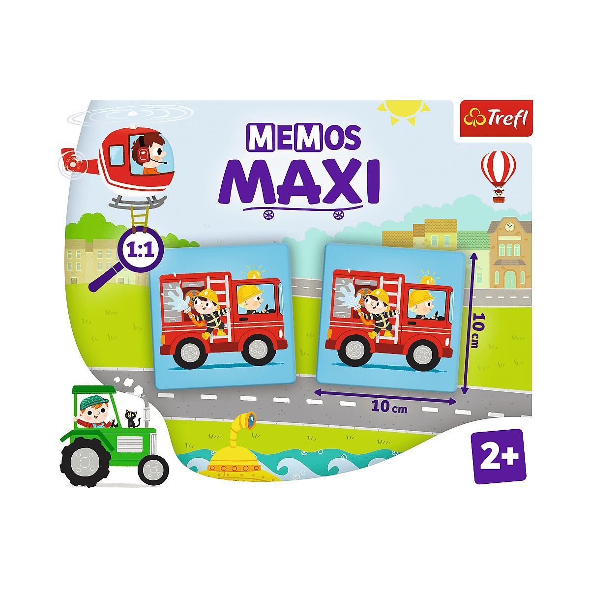 Gra pamięciowa Trefl Memos Maxi Pojazdy (02267)