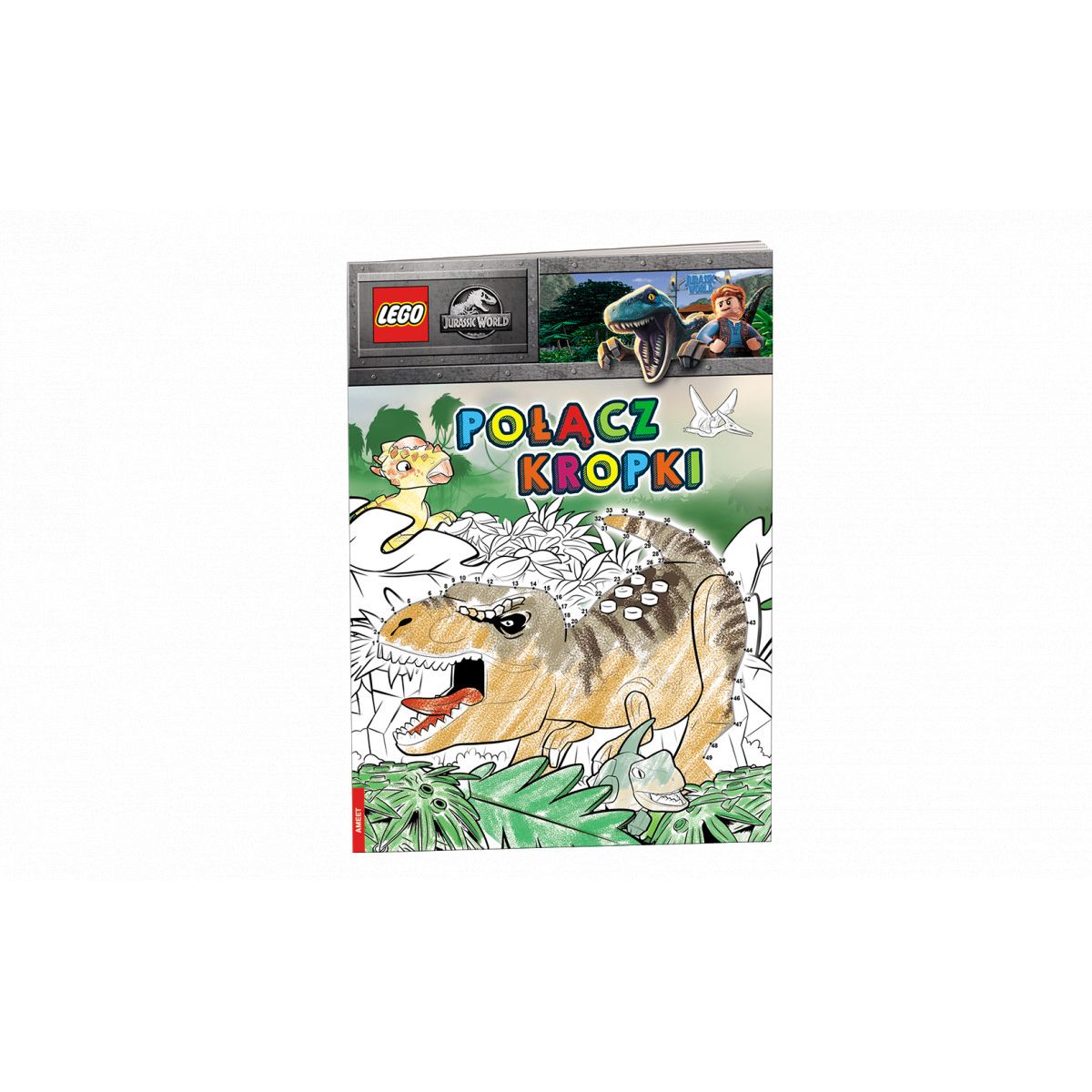Książka dla dzieci Lego® Jurassic World Połącz kropki Ameet (SPCS 6201)