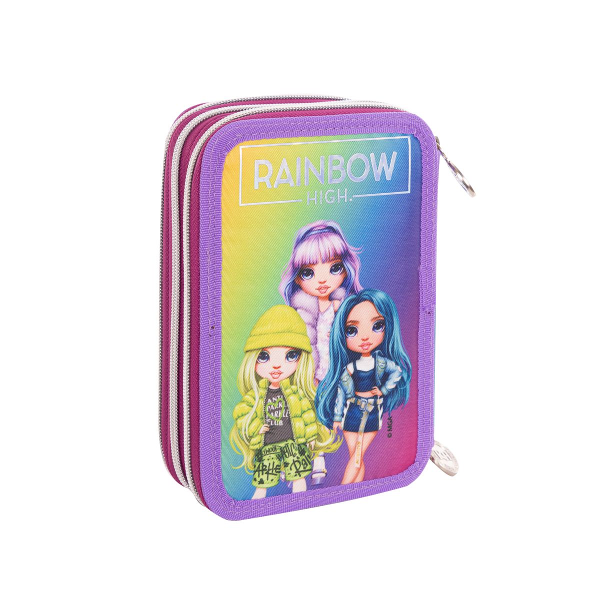 Piórnik Astrabag Jumbo Rainbow High Silver Style Astra (503022065)