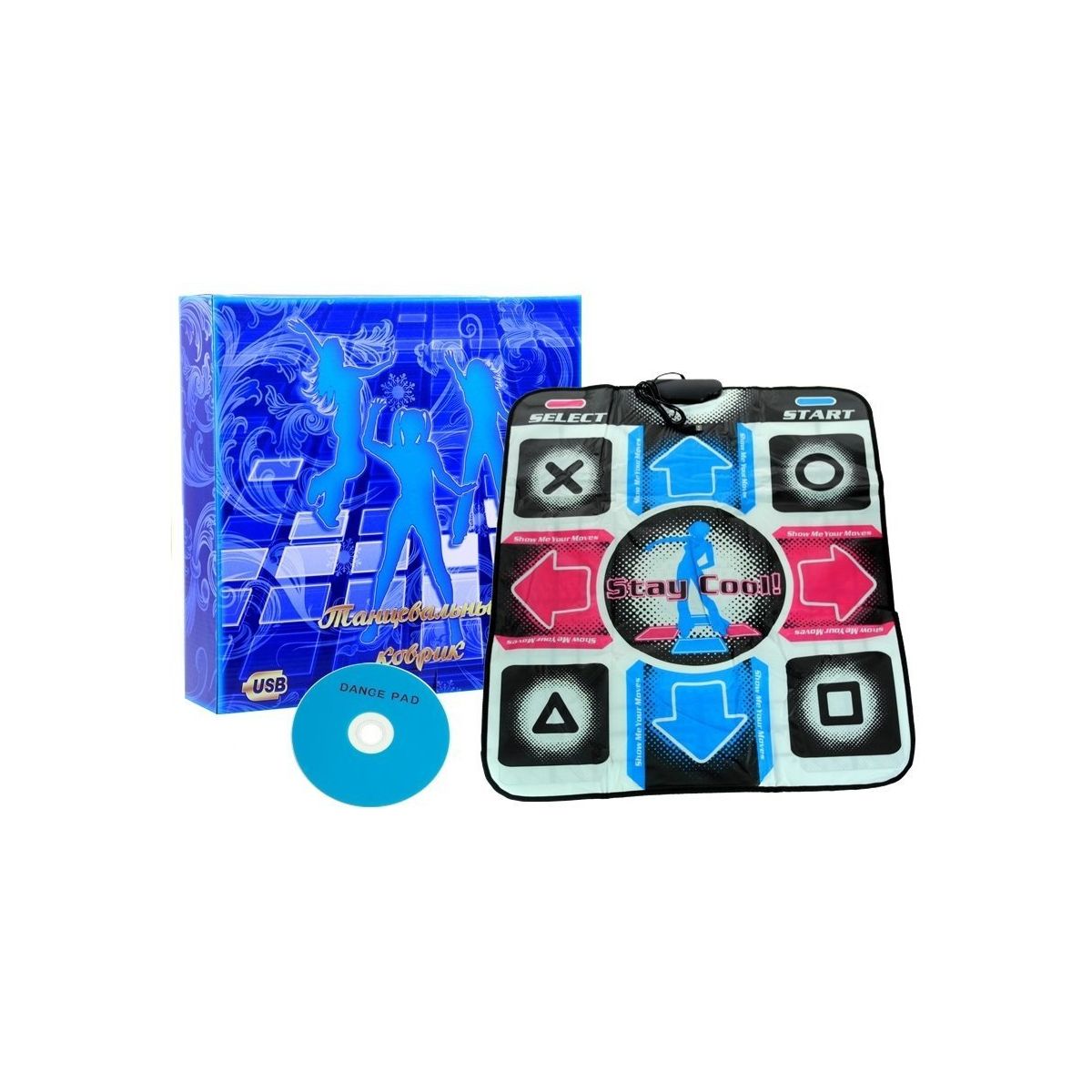Zabawka dźwiękowa Mata Taneczna Do Tańczenia USB CD 80 cm x 90 cm Lean (3704)