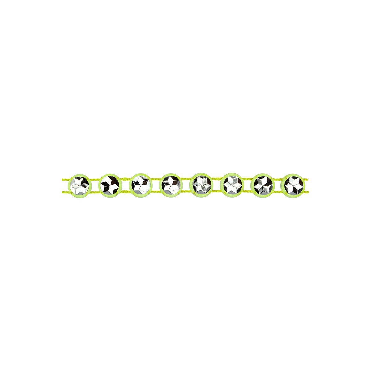 Taśma ozdobna Titanum Craft-Fun Series z kryształkami 4mm zielona jasna 1,5m (0,4x150cm)
