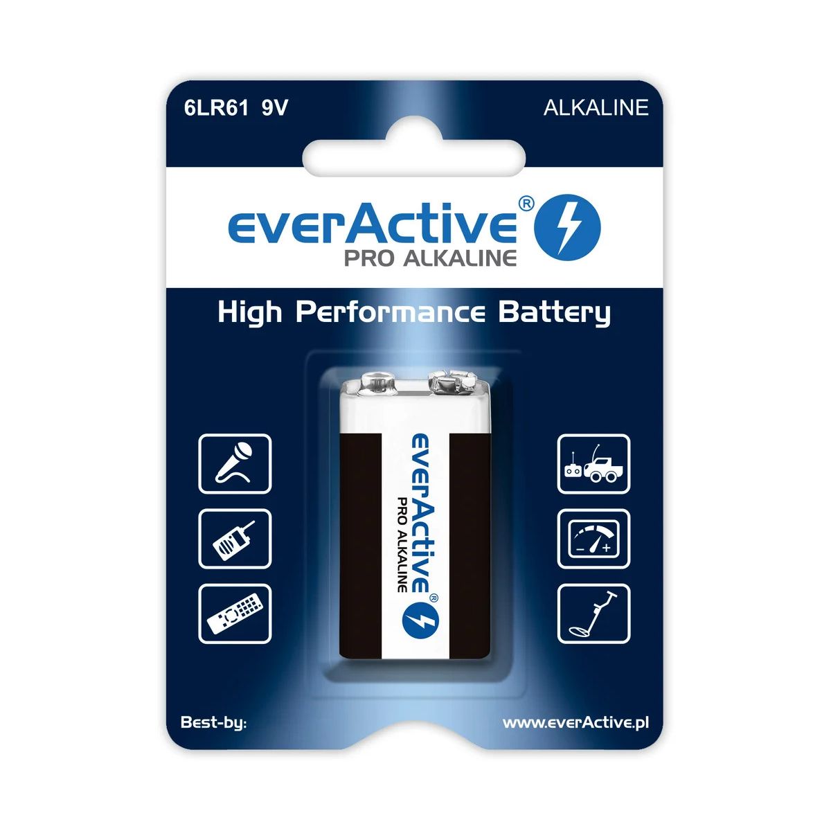 Baterie Everactive Pro Alkaline 6LR61 (EV6LR61-PRO)