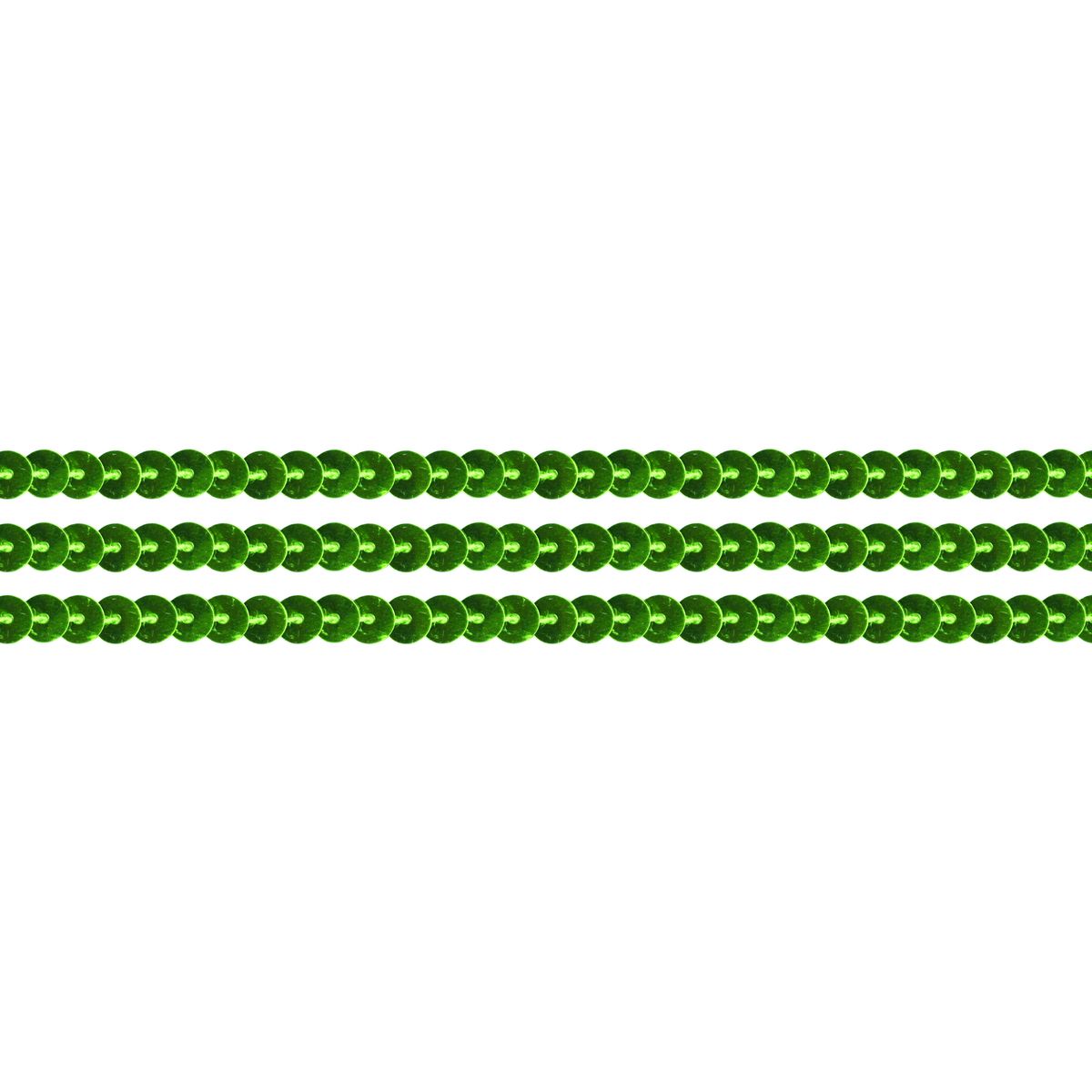 Taśma ozdobna Titanum Craft-Fun Series z cekinami 6mm zielona 2m (363640)