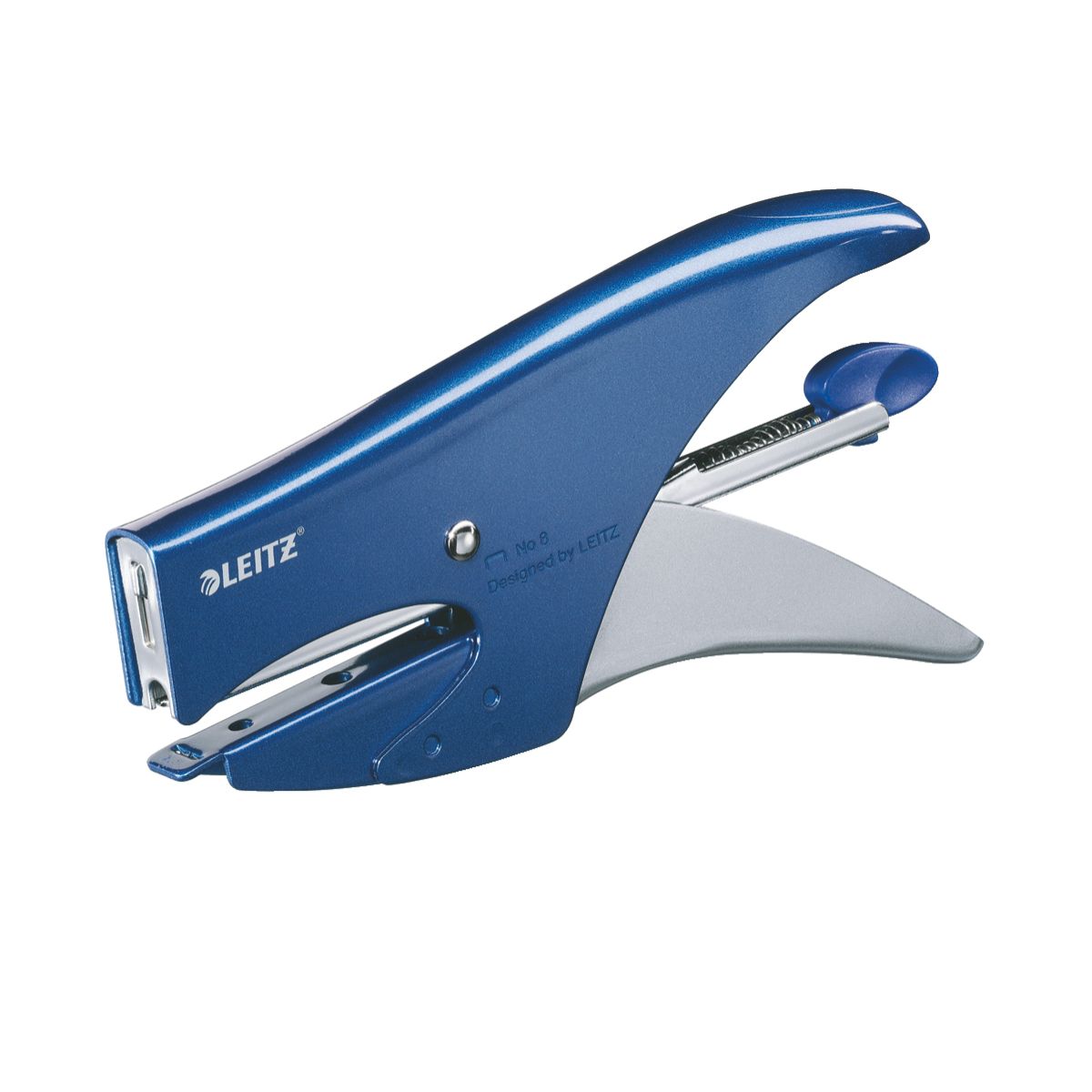 Zszywacz nożycowy niebieski 15k. metalowo-plastikowy Leitz (55470033)