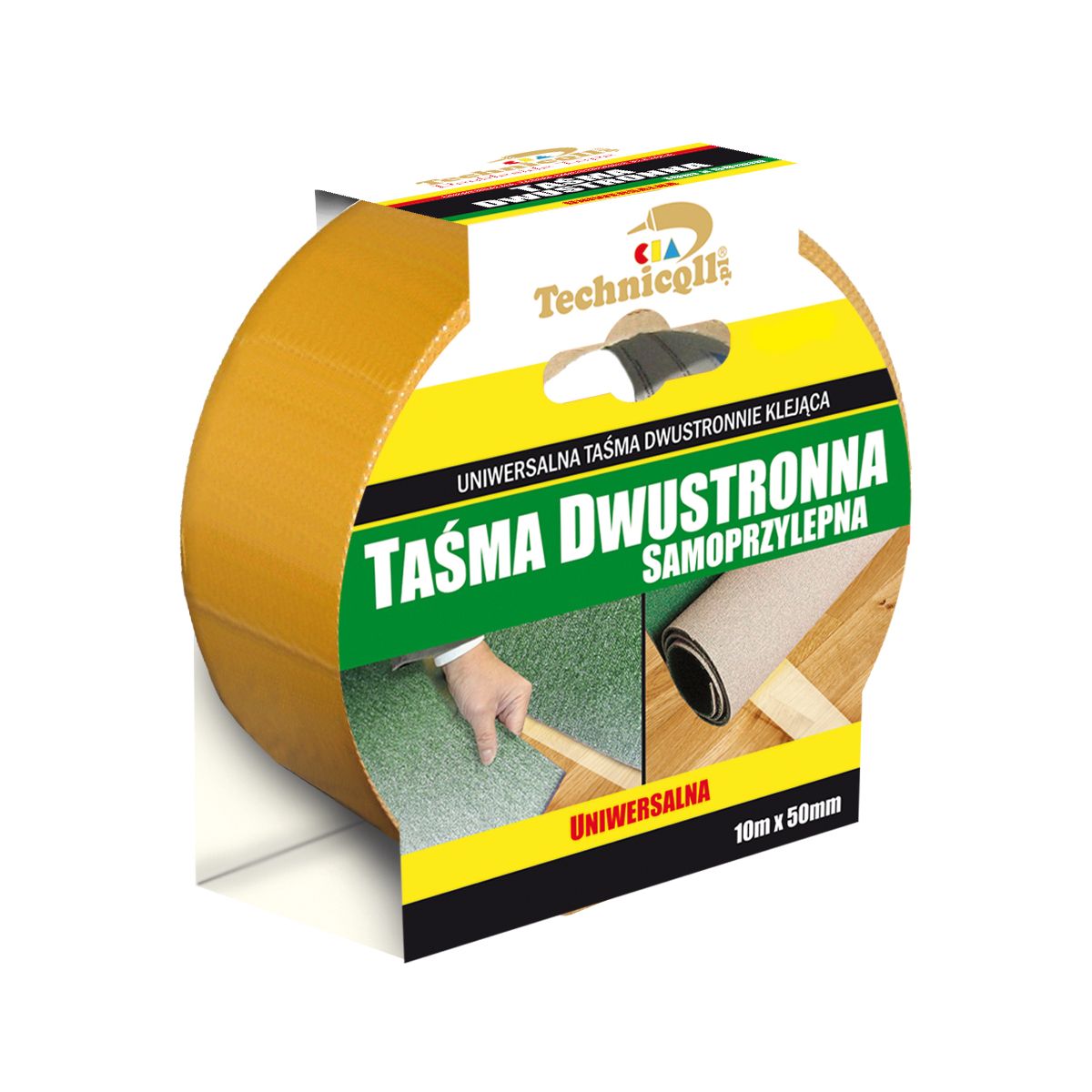 Taśma dwustronna dwustronna Technicqll uniwersalna 50x10 [mm x m] (T-222)