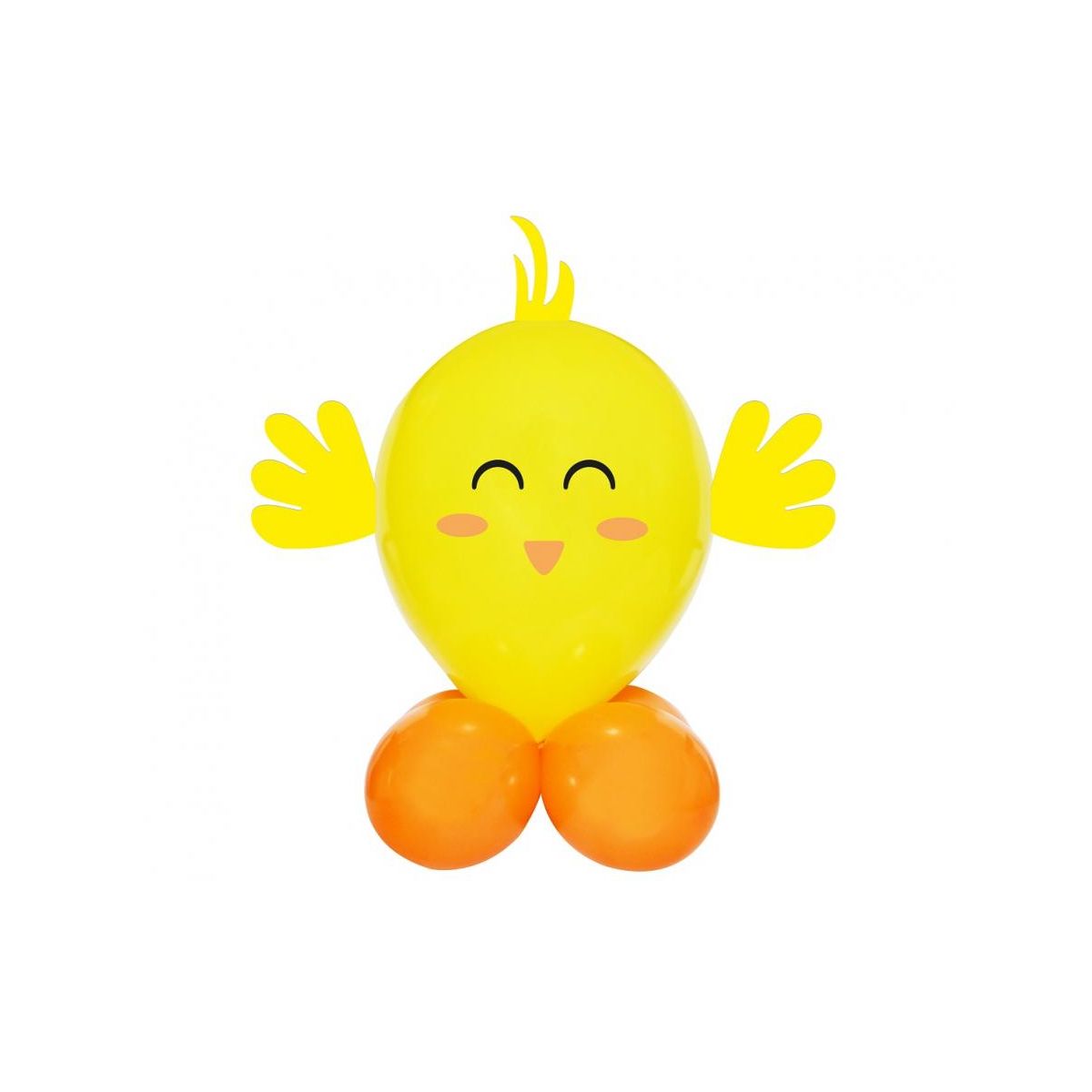 Balon gumowy Godan Zestaw Urocze Zwierzątka - Kurczaczek żółty (GZ-UZKU)