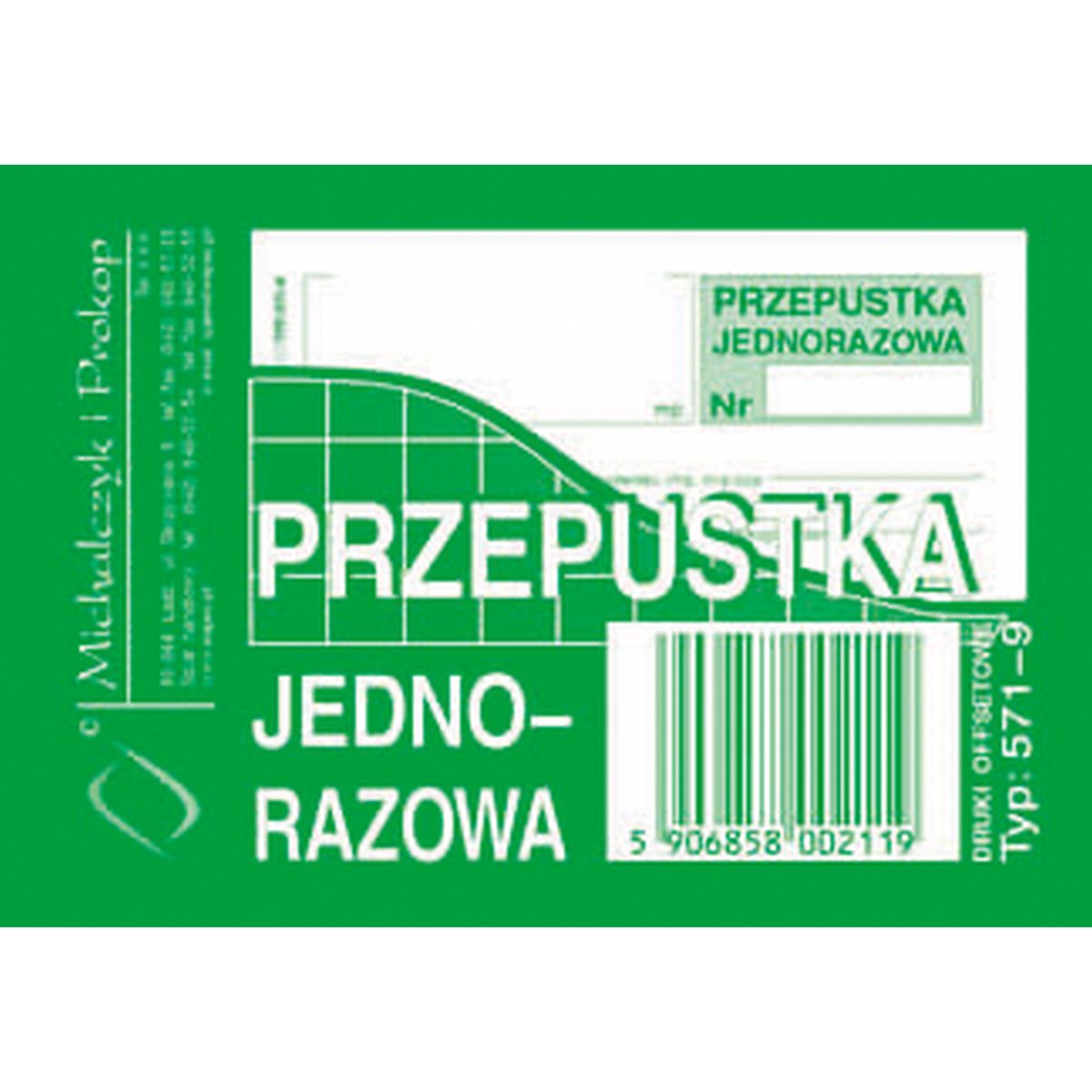 Druk offsetowy Michalczyk i Prokop O pap. A7 80k. (571-9)