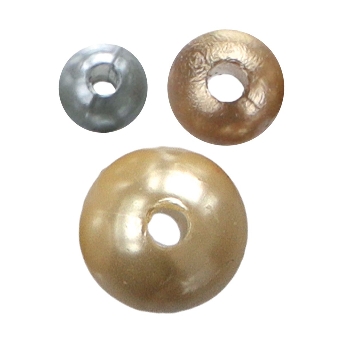 Perełki Titanum Craft-Fun Series srebrne, miedziane, kość słoniowa mix (5047)