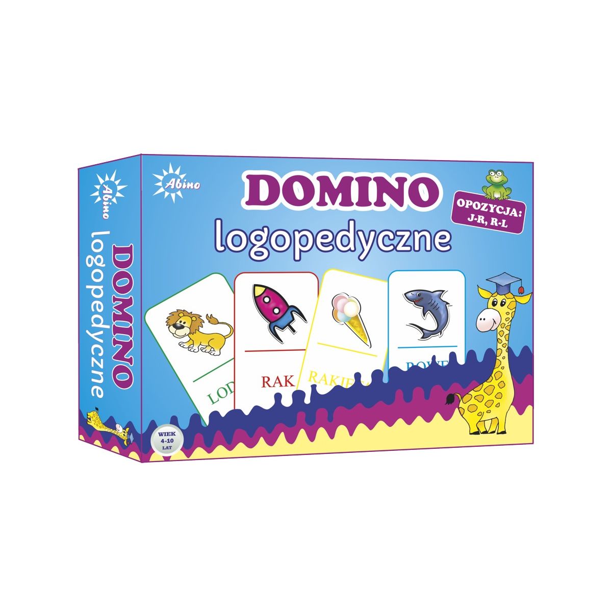 Gra edukacyjna Abino domino logopedyczne domino logopedyczne