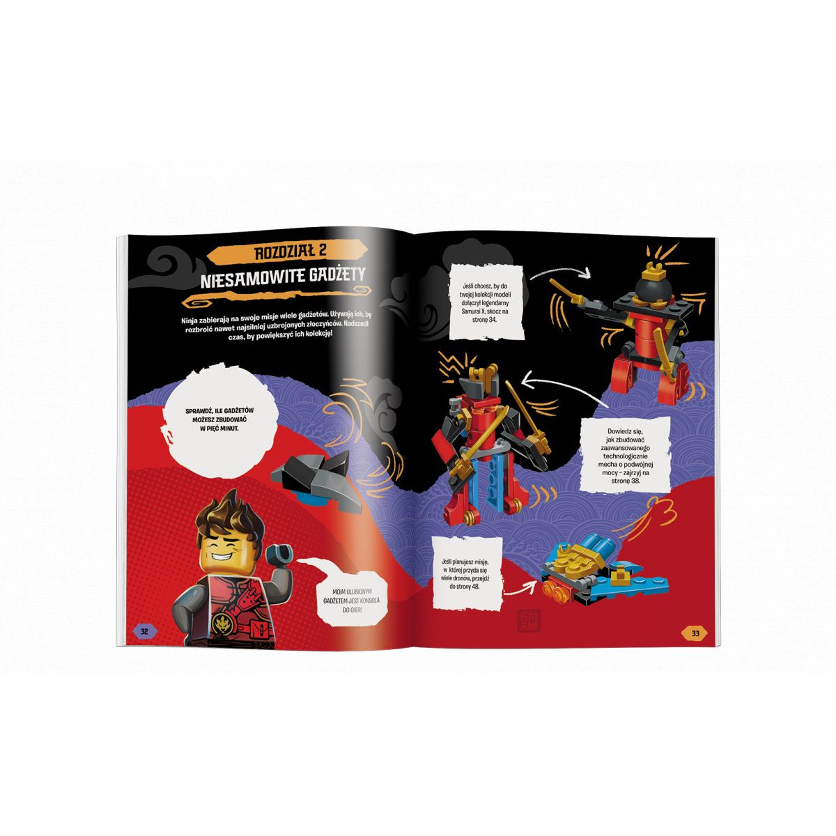 Książka dla dzieci Lego® Ninjago®. Ponad 100 pomysłów, zabaw i wyzwań Ameet (LQB 6701)