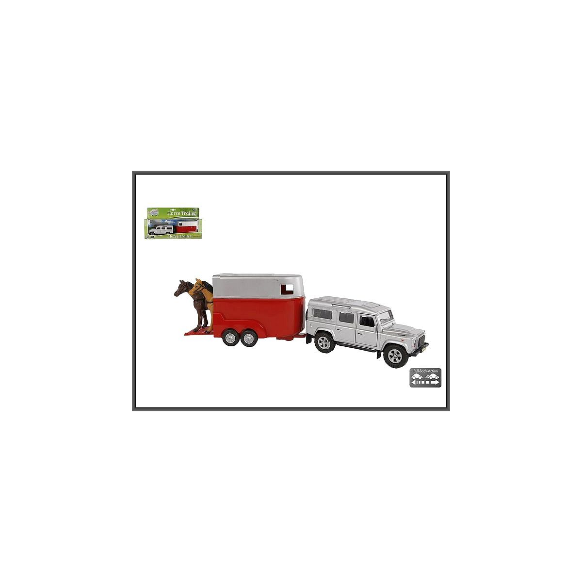 Samochód Land Rover z przyczepą do transportu koni Hipo (521712)