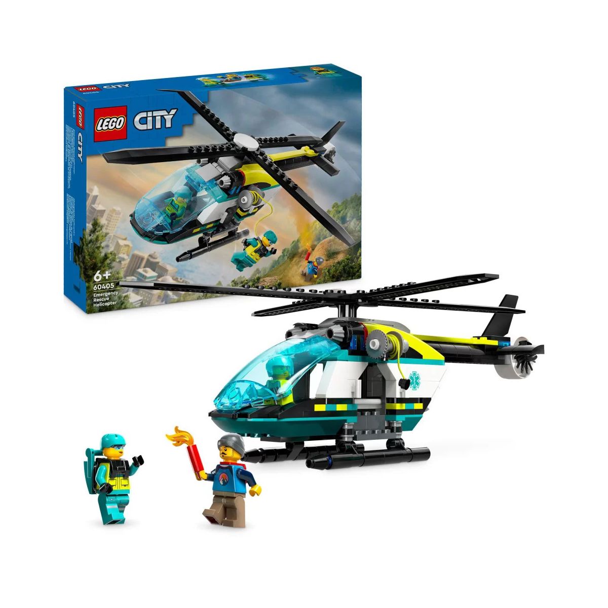 Klocki konstrukcyjne Lego City Helikopter ratunkowy (60405)