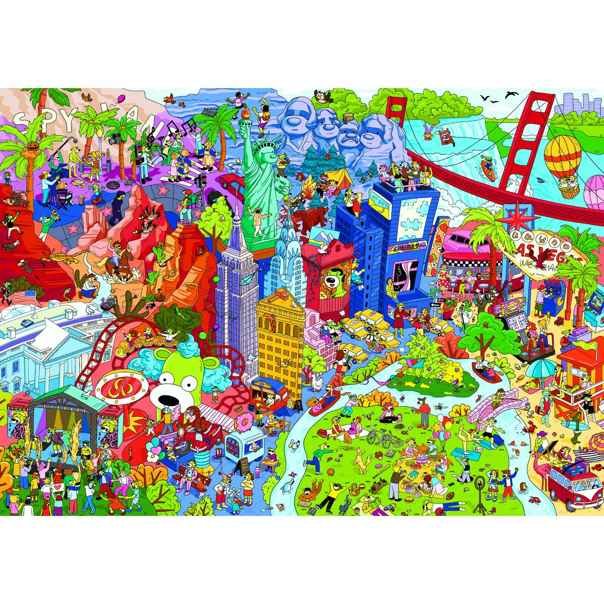 Puzzle Trefl Spy Guy Lost Items: USA (37480)