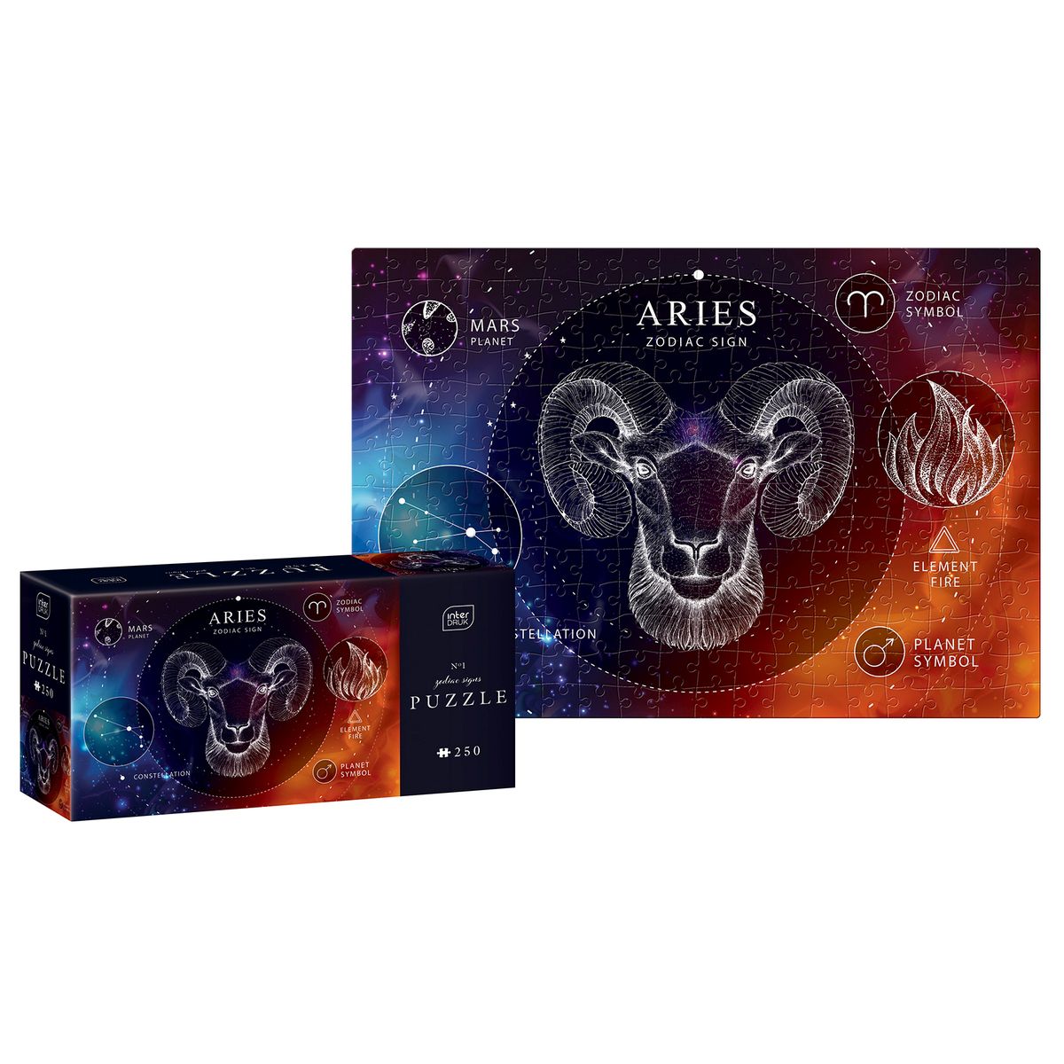 Puzzle Interdruk ZODIAC SIGNS 1 ARIES 5902277341877 250 el. (250 el)