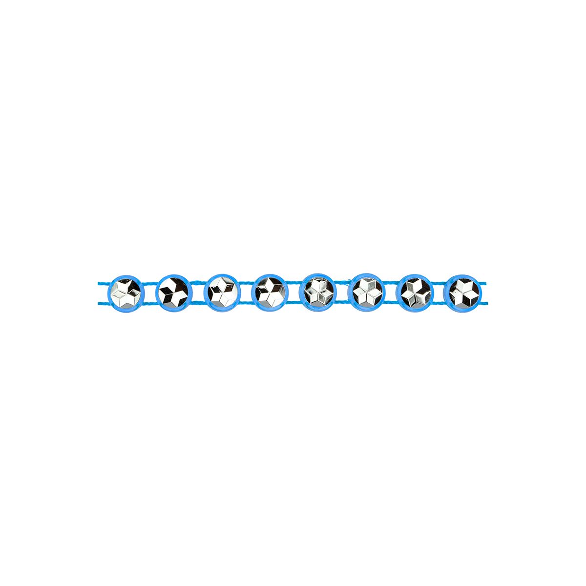 Taśma ozdobna Titanum Craft-Fun Series z kryształami 4mm niebieska 1,5m (0,4x150cm)