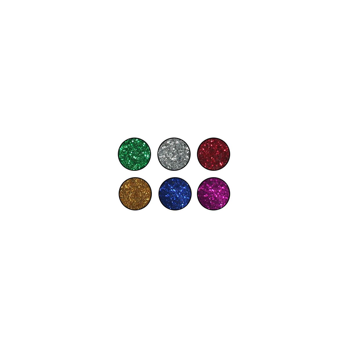 Brokat Titanum Craft-Fun Series metaliczny 6 kolor. (9903)