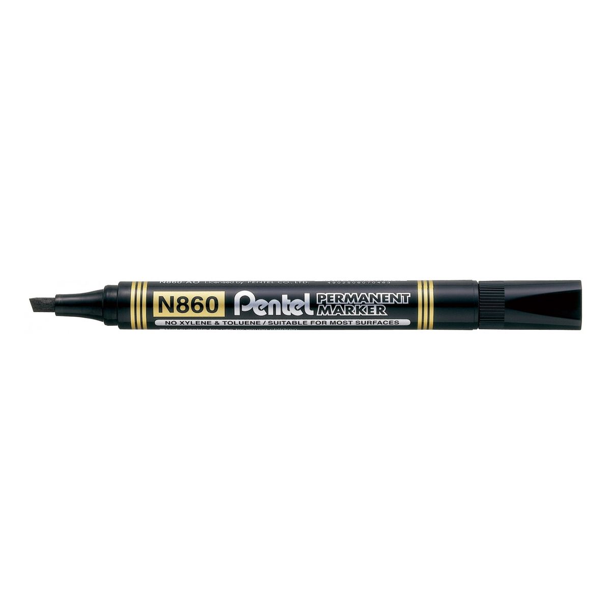 Marker permanentny Pentel, czarny 1,2-4,5mm ścięta końcówka (N860)