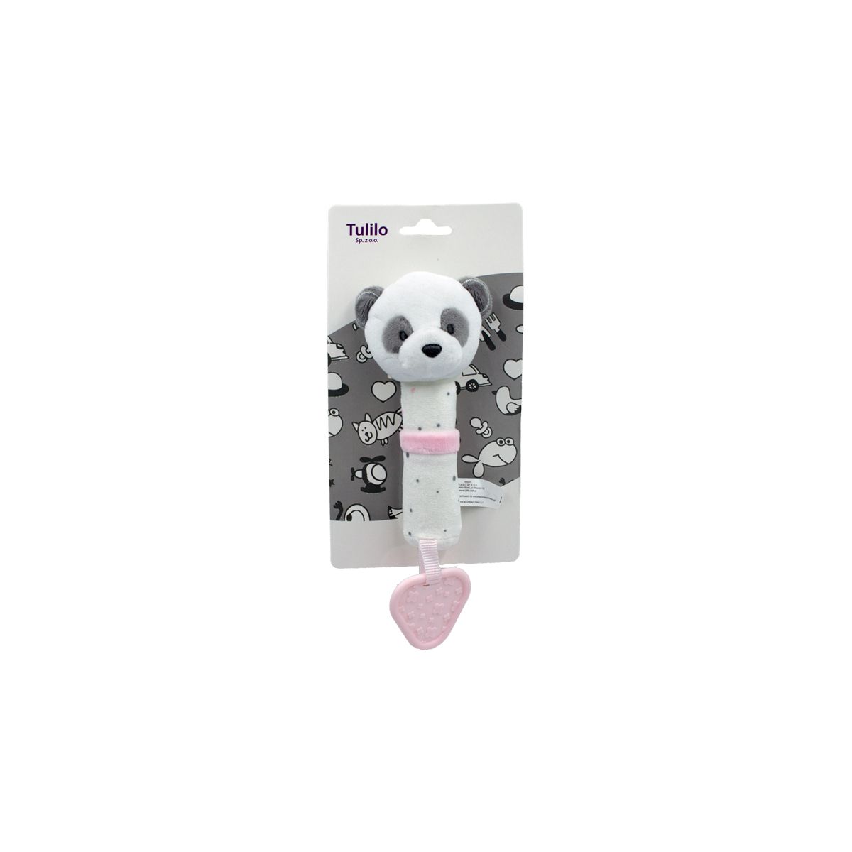 Zabawka dźwiękowa Panda różowa 16cm Axiom (9027)