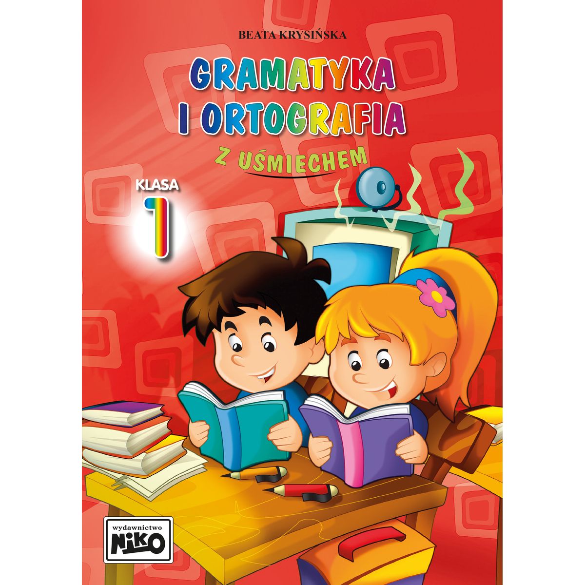 Książeczka edukacyjna Gramatyka i ortografia z uśmiechem - klasa 1