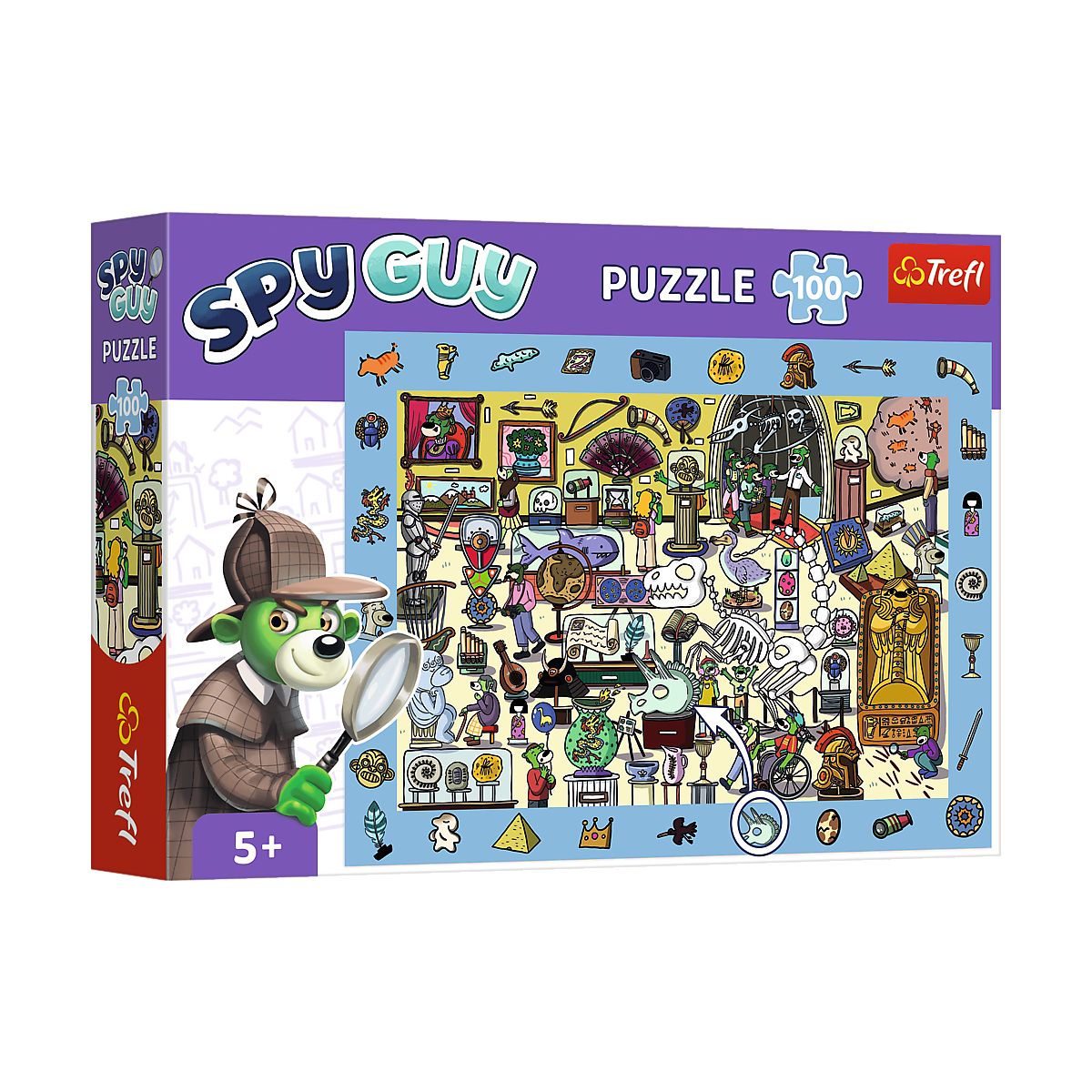 Puzzle Trefl Rodzina Treflików Spy Guy - Muzeum 100 el. (15595)