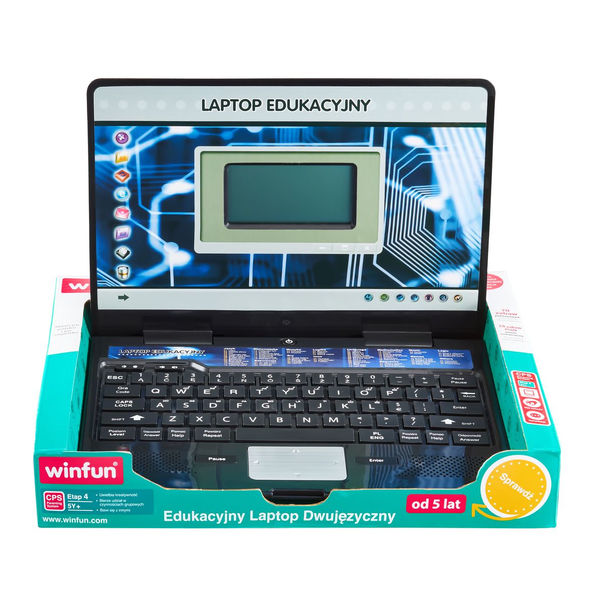 Zabawka edukacyjna laptop dwujęzyczny Smily Play (008085)