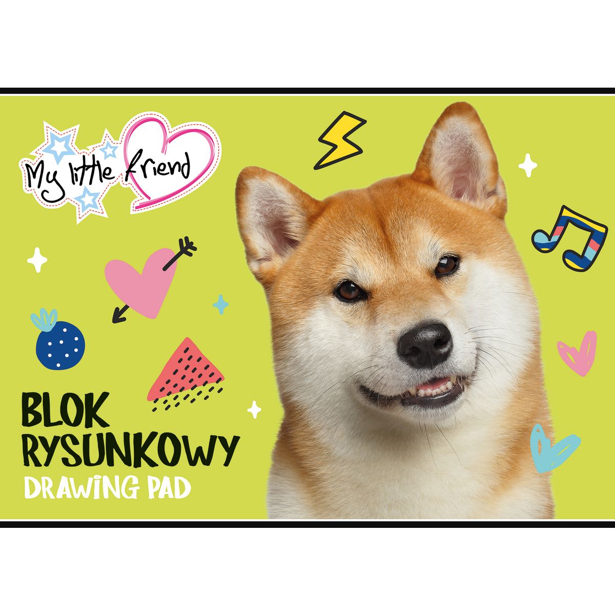 Blok rysunkowy Unipap MY LITTLE FRIEND A4 biały 20k