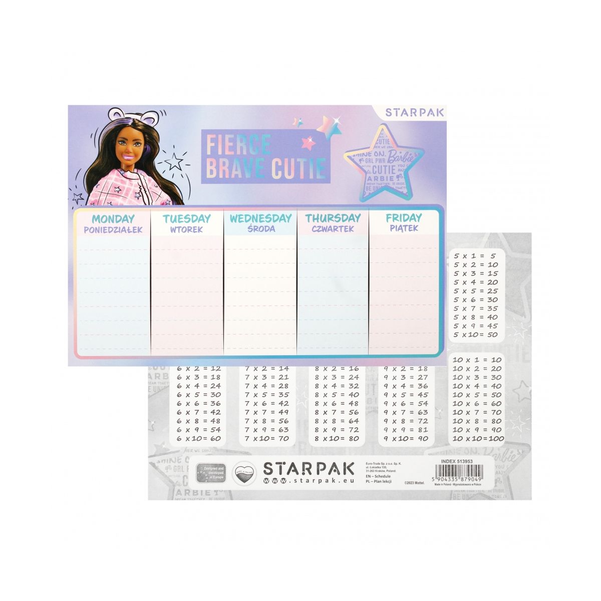 Plan lekcji Barbie St Starpak (513953)