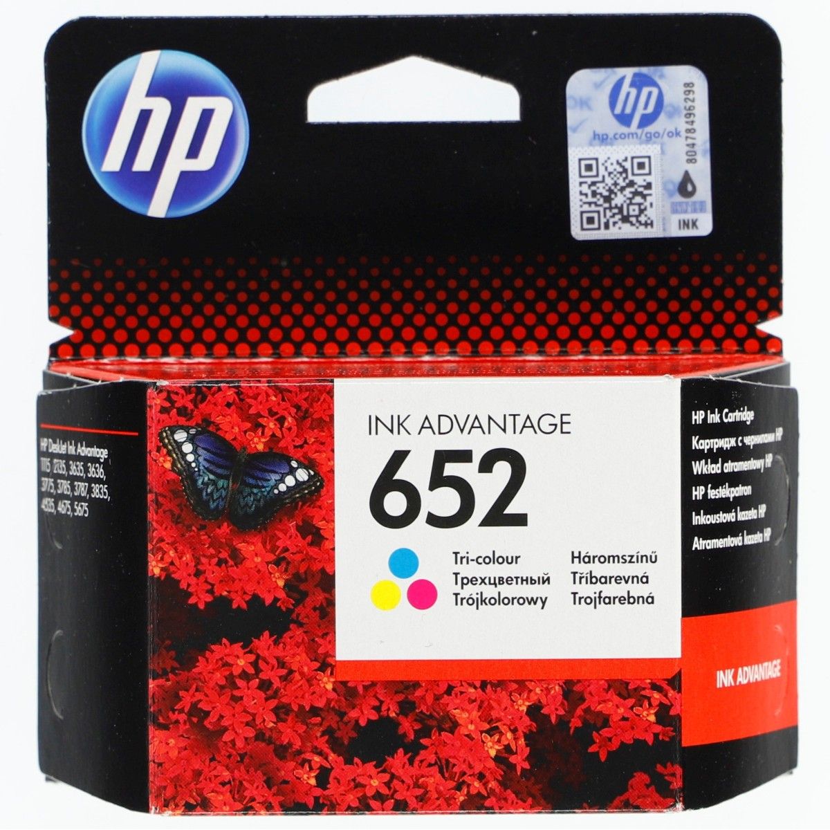 Tusz (cartridge) oryginalny DeskJet Ink Advantage HP 652 652 CMY Hp (F6V24AE)
