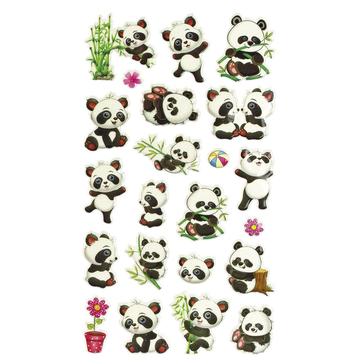 Naklejka (nalepka) Craft-Fun Series Panda wypukłe Titanum (JN-U038)