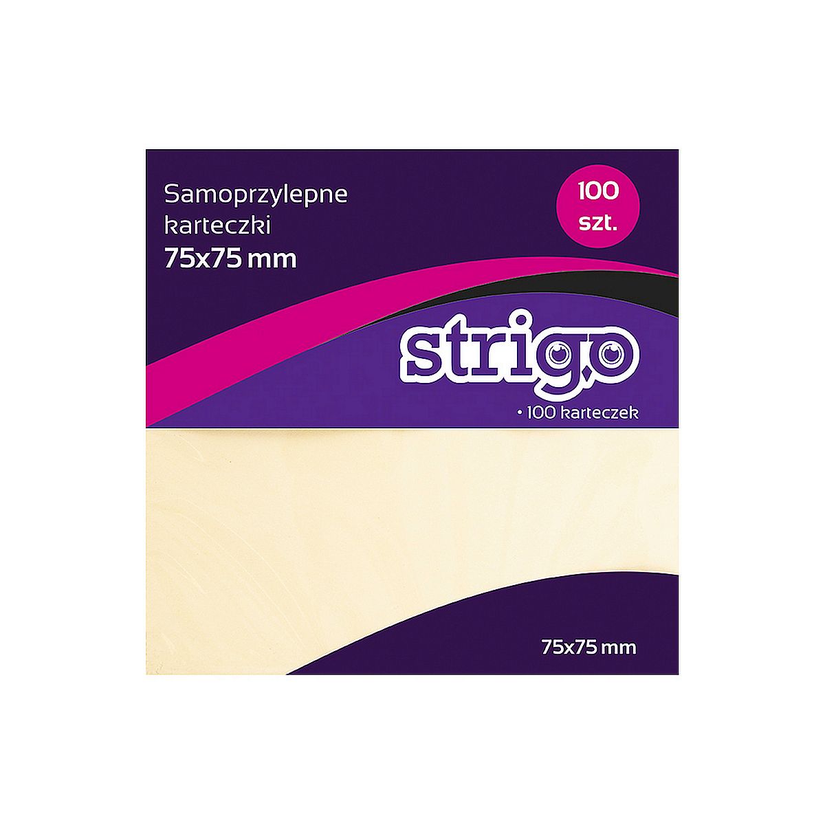 Notes samoprzylepny Strigo karteczki pastelowe mix 150k [mm:] 75x75 (SSN003)