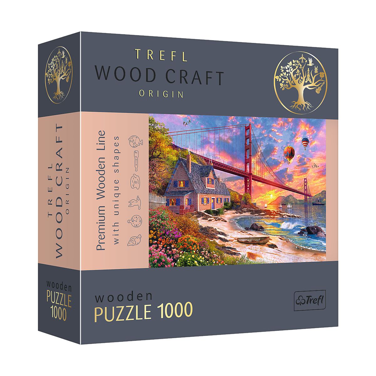 Puzzle Trefl Zachód słońca nad Golden Gate (20164)