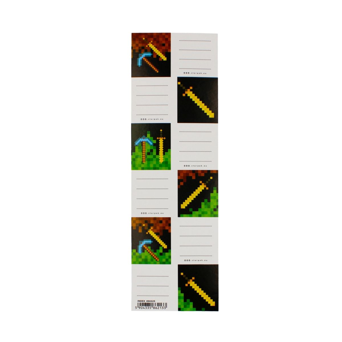 Naklejka na zeszyt Pixel Starpak (494325)