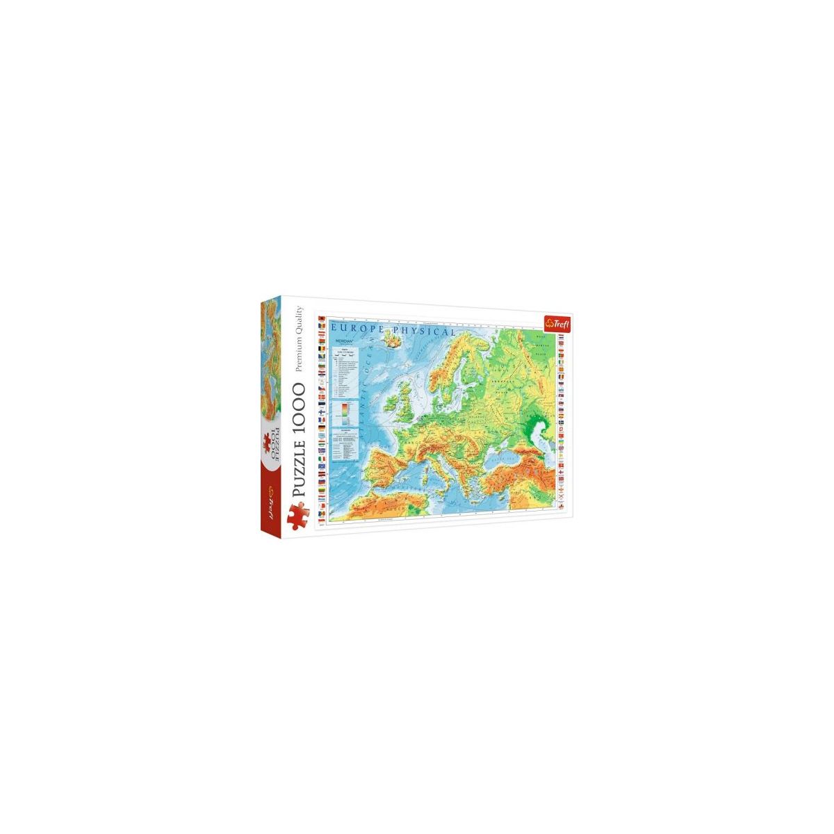Puzzle Trefl Mapa fizyczna Europy 1000 elementów 1000 el. (10605)