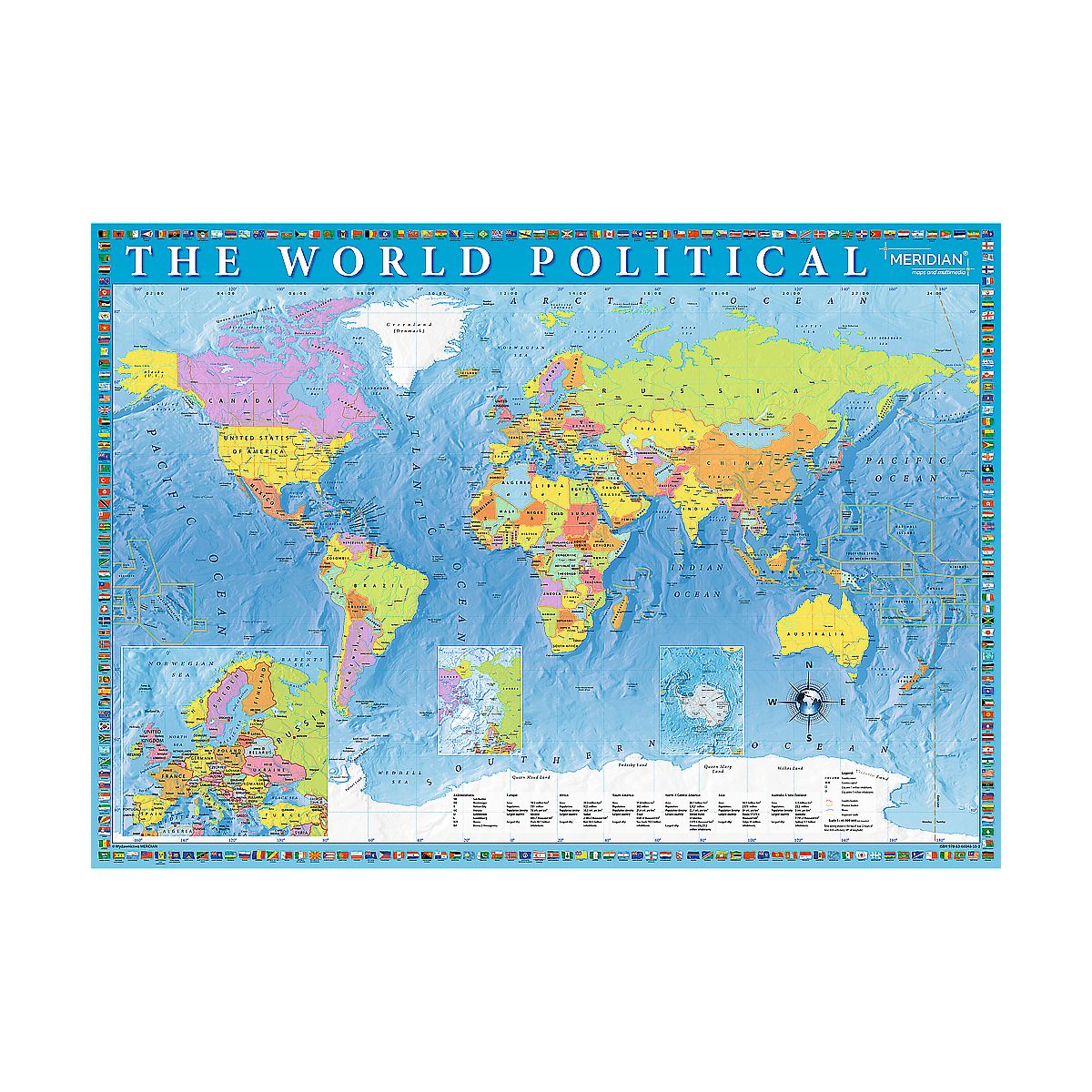 Puzzle Trefl Polityczna mapa świata 2000 el. (27099)
