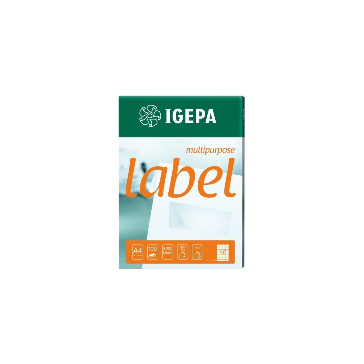 Etykieta samoprzylepna Label Multipurpose A4 biały [mm:] 70x37 Igepa
