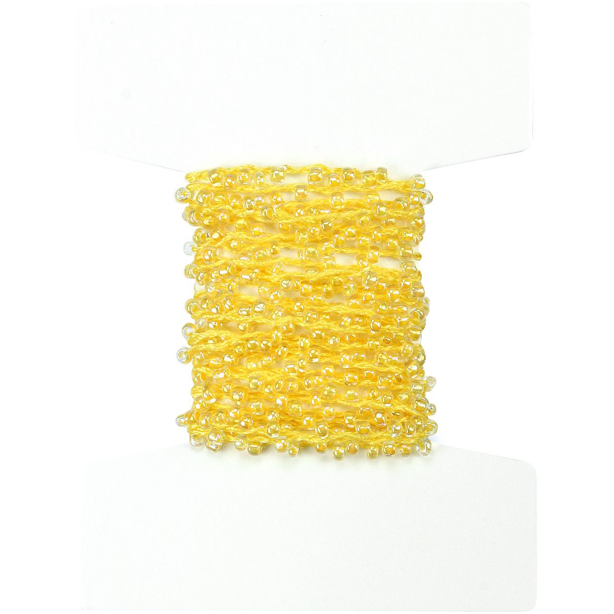 Koraliki kreatywne Craft-Fun Series na sznurku żółte Titanum (16199D)