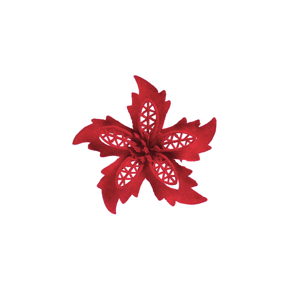 Ozdoba świąteczna Craft-Fun Series kwiat poinsecji Titanum (19YH022)