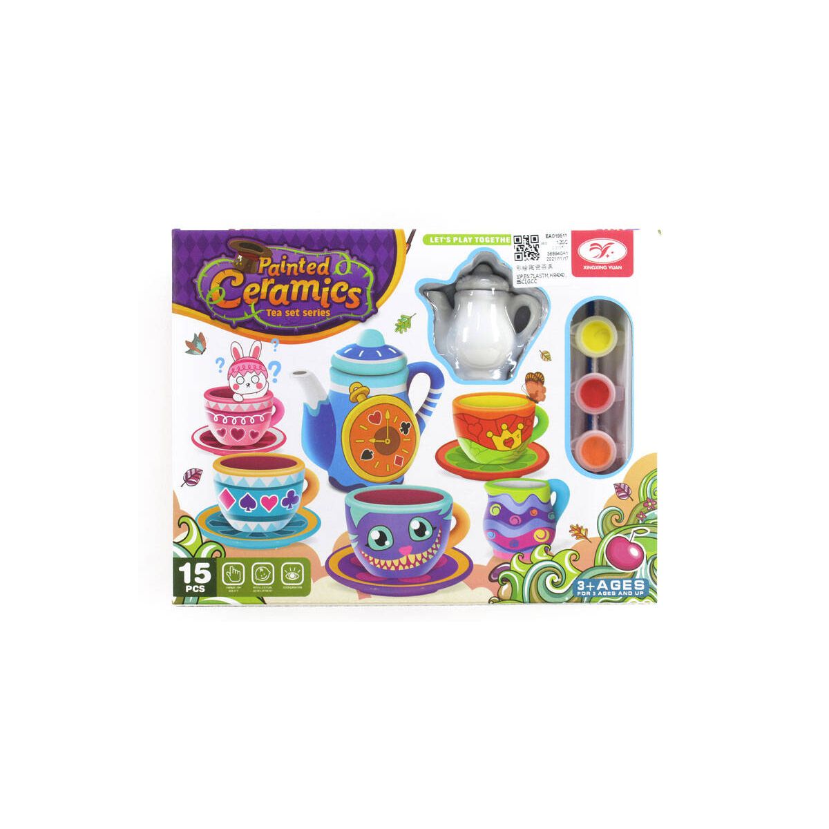 Zestaw kreatywny dla dzieci ceramika do ozdabiania Icom (EA019511)